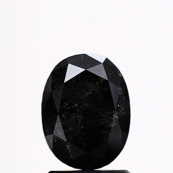 Salt and Pepper Diamond, 1.69 Ct Fancy Grey Oval Diamond, Gorgeous Unique Natural Loose Diamond For Engagement Ring, Gift for Her