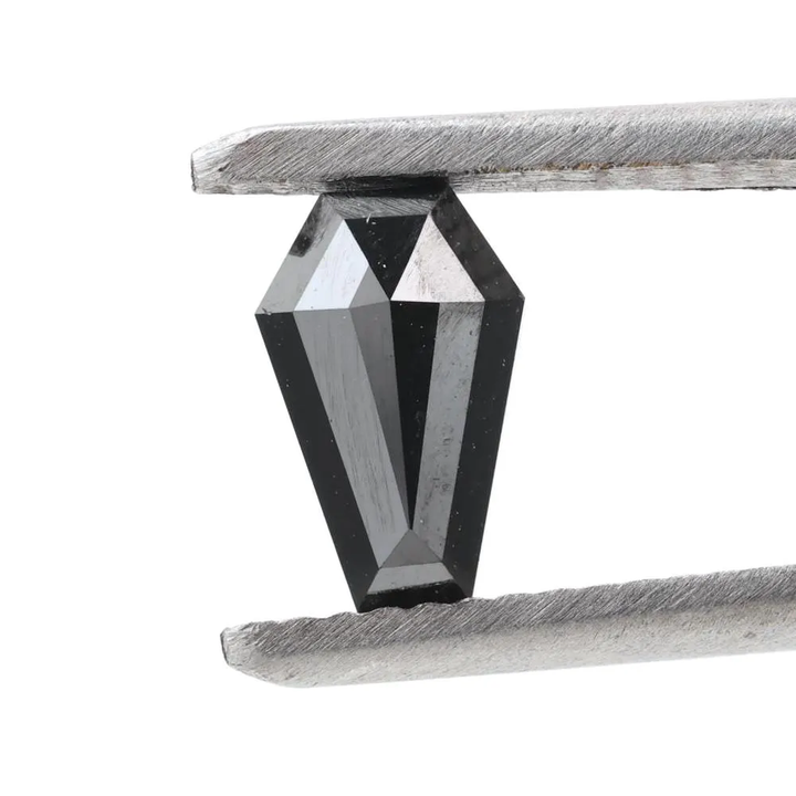 1.02 Carat Natural Black Coffin Loose Diamonds for Engagement Ring