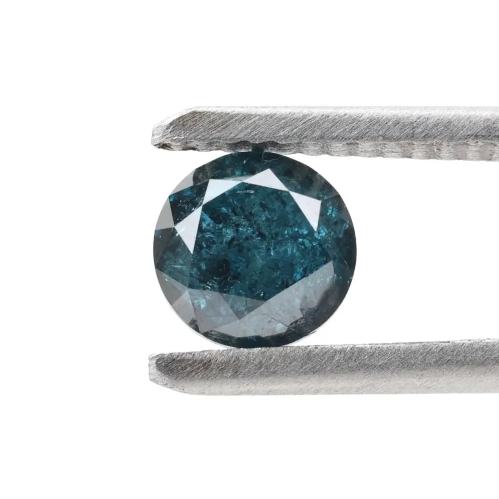 1.02 Ct Natural Blue Round Loose Diamond for Engagement Ring