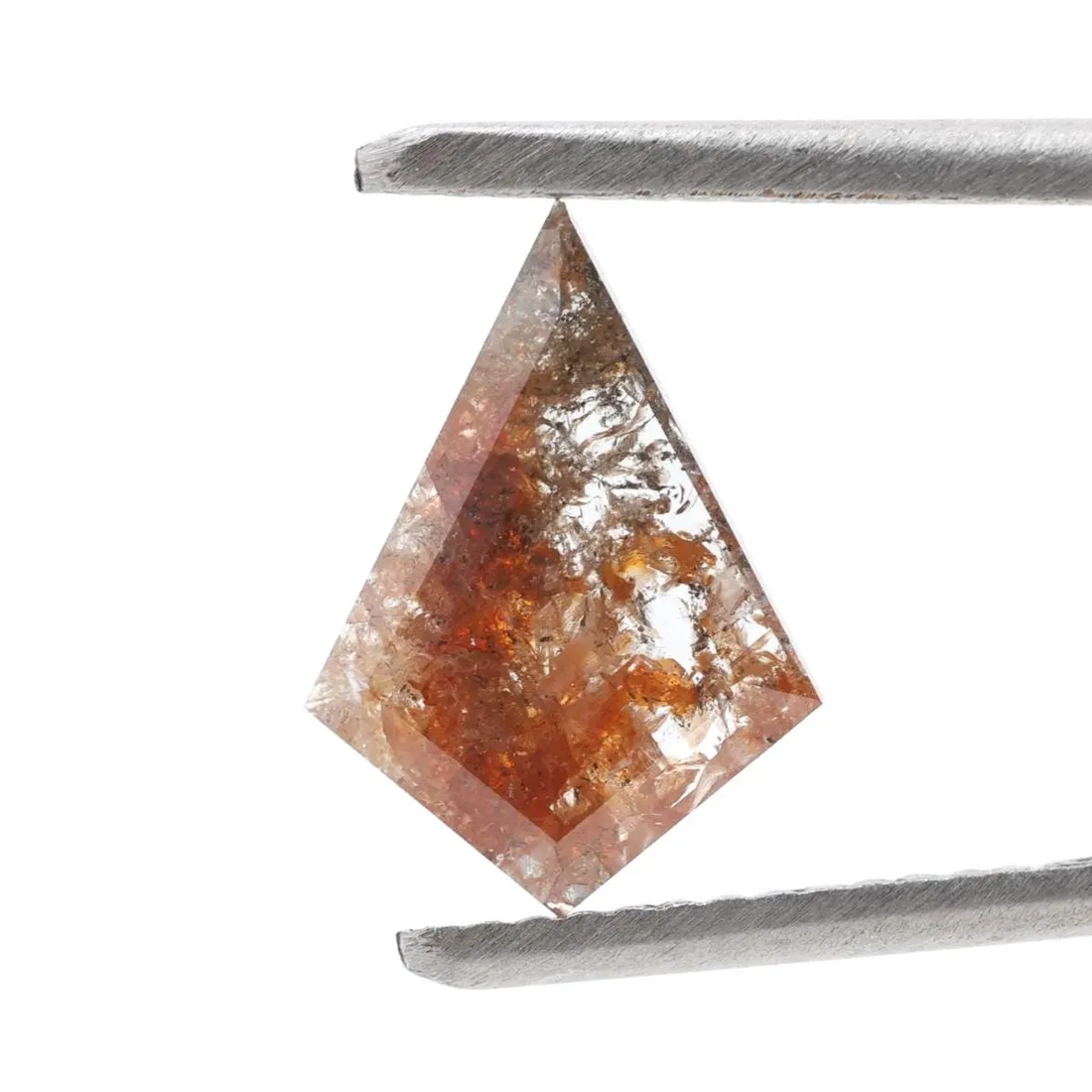 1.11 Ct Salt and Pepper Diamond, Natural Brown Color Kite Cut Loose Diamonds for Engagement Ring