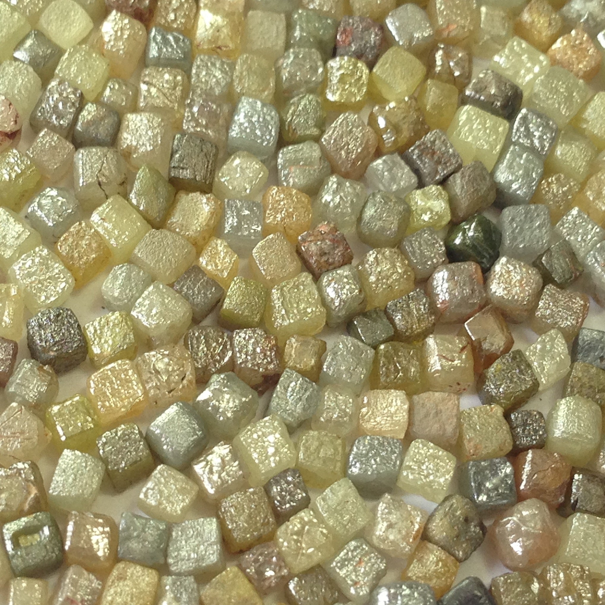 1.00 Carat Lot 1.50 to 2.00 MM Natural Mix Color Congo Cube Shape Loose Raw Rough Diamonds