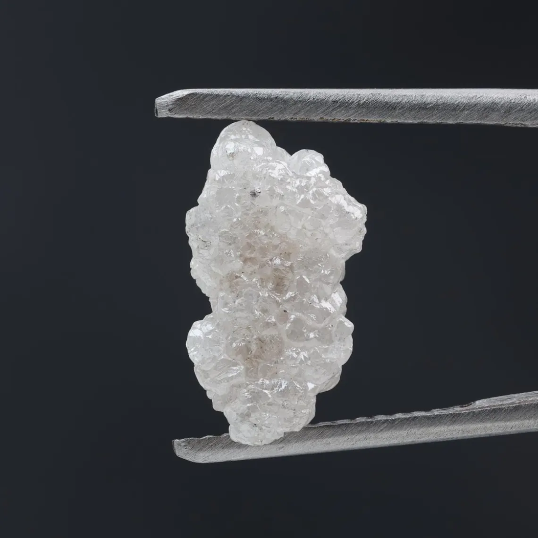 4.08 Ct Natural White Color Raw Rough Loose Diamond, Snow White for Engagement Ring