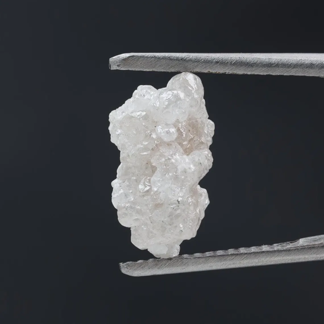 4.08 Ct Natural White Color Raw Rough Loose Diamond, Snow White for Engagement Ring
