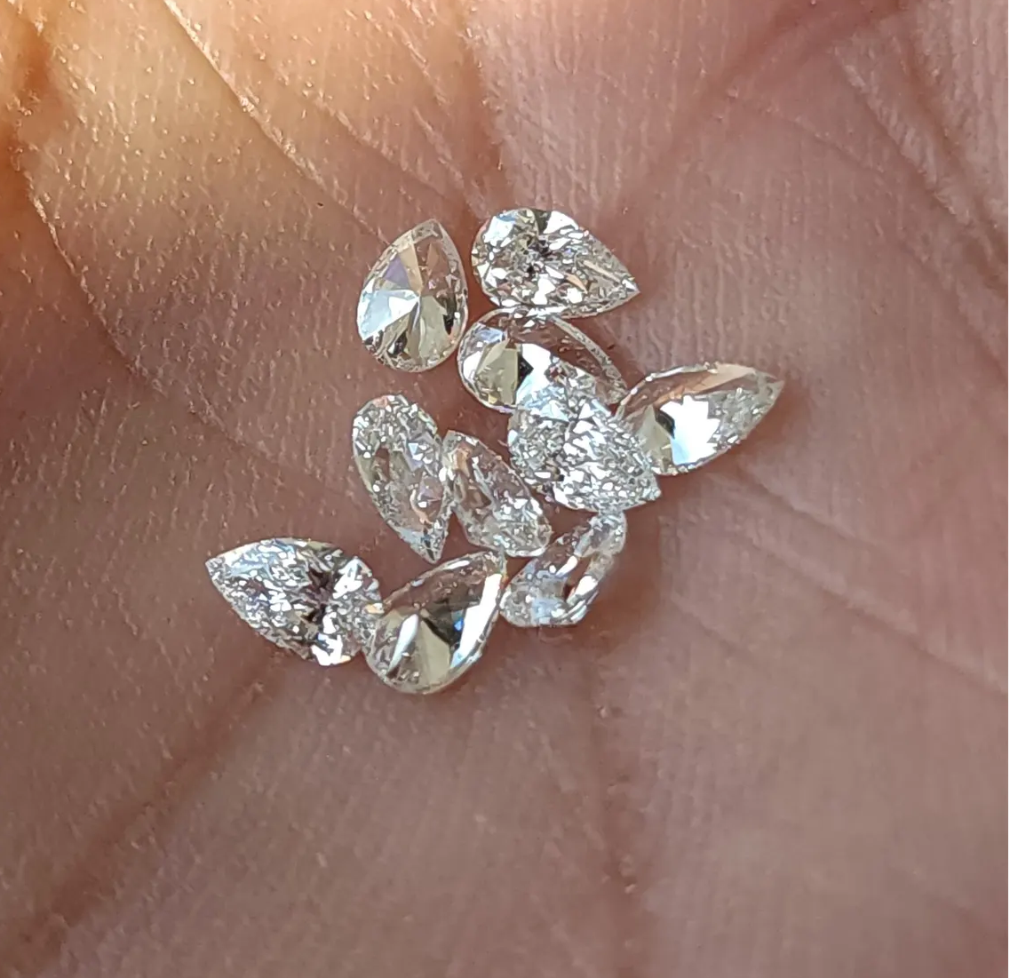 3.00 x 2.00 MM White Diamond F-G Color VS-SI Clarity Pear Diamond, Natural Loose Diamond for Jewelry