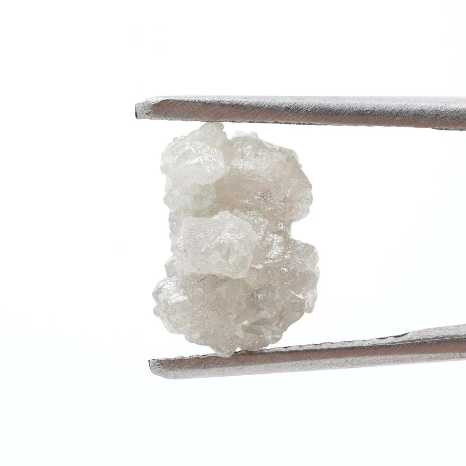 4.54 Ct Natural White Color Raw Rough Loose Diamond, Snow White for Jewelry Making