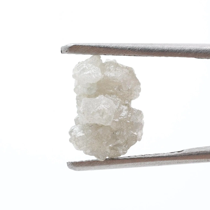 4.54 Ct Natural White Color Raw Rough Loose Diamond, Snow White for Jewelry Making