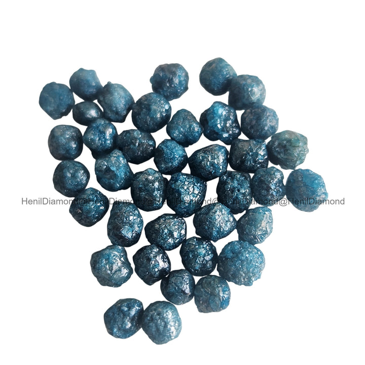 Blue Diamonds, 5.00 ct 3.0-4.0 mm Natural Blue Loose Raw Rough Diamond for Jewelry