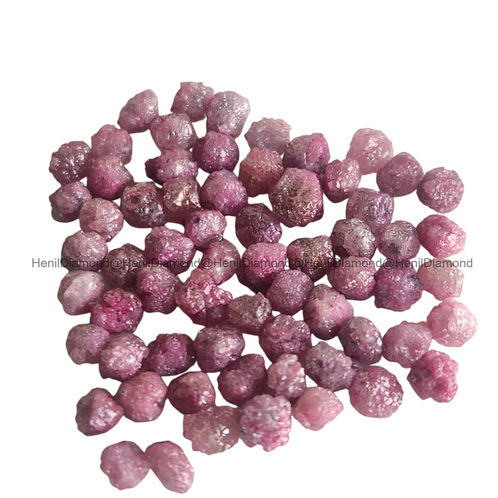 Pink Diamonds, 5.00 ct 2.0-3.0 mm Natural Pink Loose Raw Rough Diamond for Jewelry