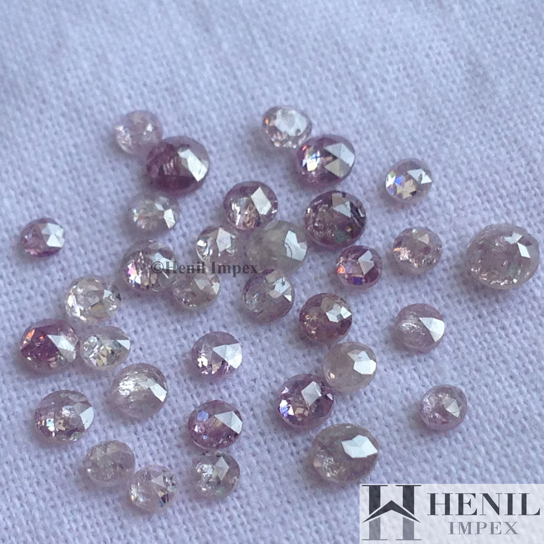 1.00 Ct Lot Natural Pink Rose Cut Round Loose Diamonds 2.0-3.0 MM for Fine Jewelry Making