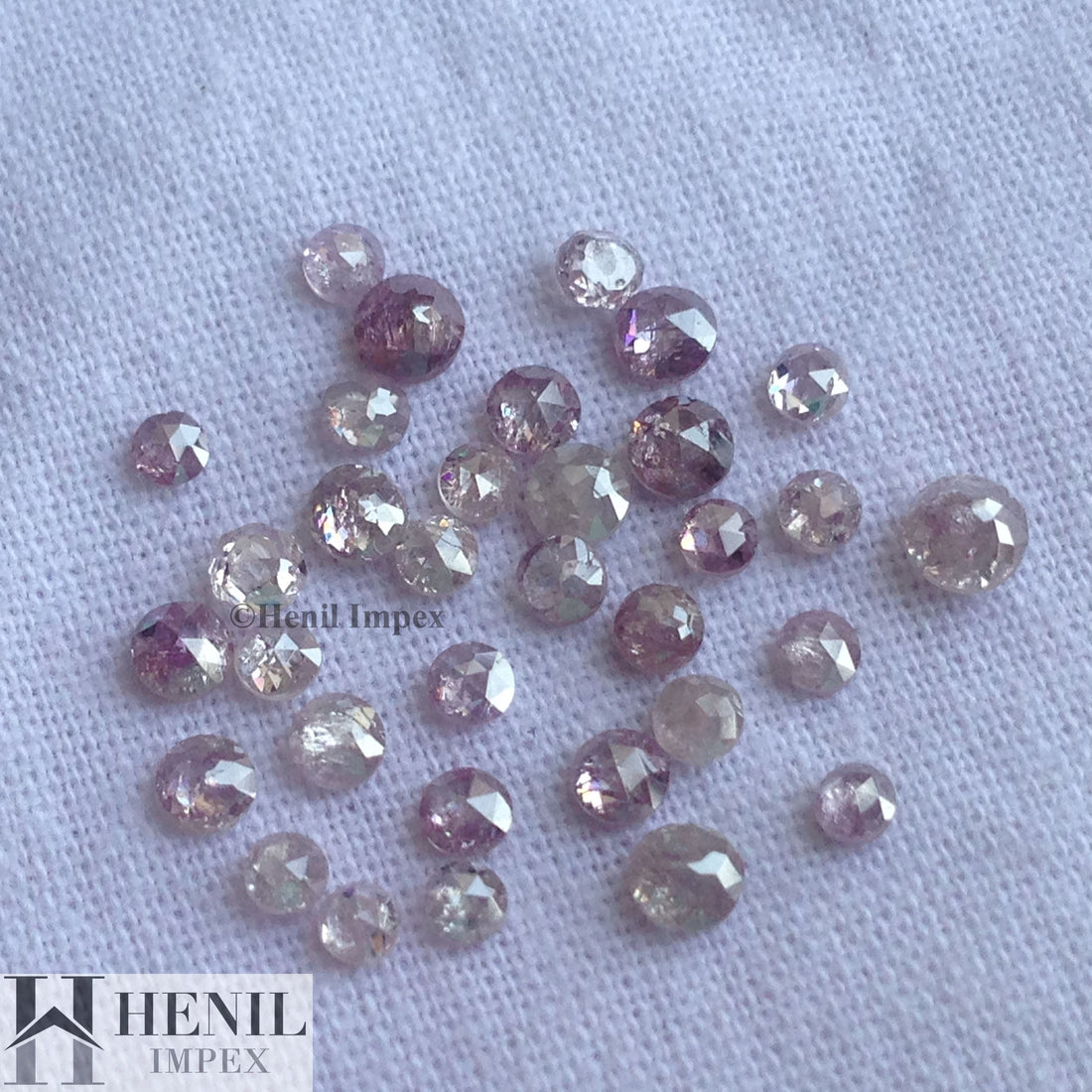 1.00 Ct Lot Natural Pink Rose Cut Round Loose Diamonds 2.0-3.0 MM for Fine Jewelry Making