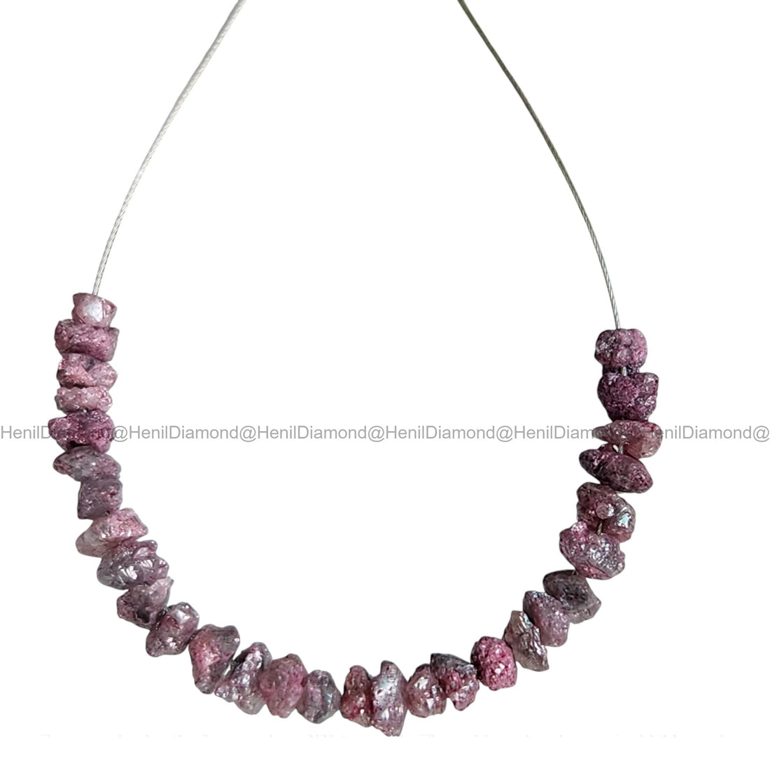 1.03 Ct Lot 1.50-2.50 MM Natural Pink Raw Rough Loose Diamond Beads with Drilled Hole