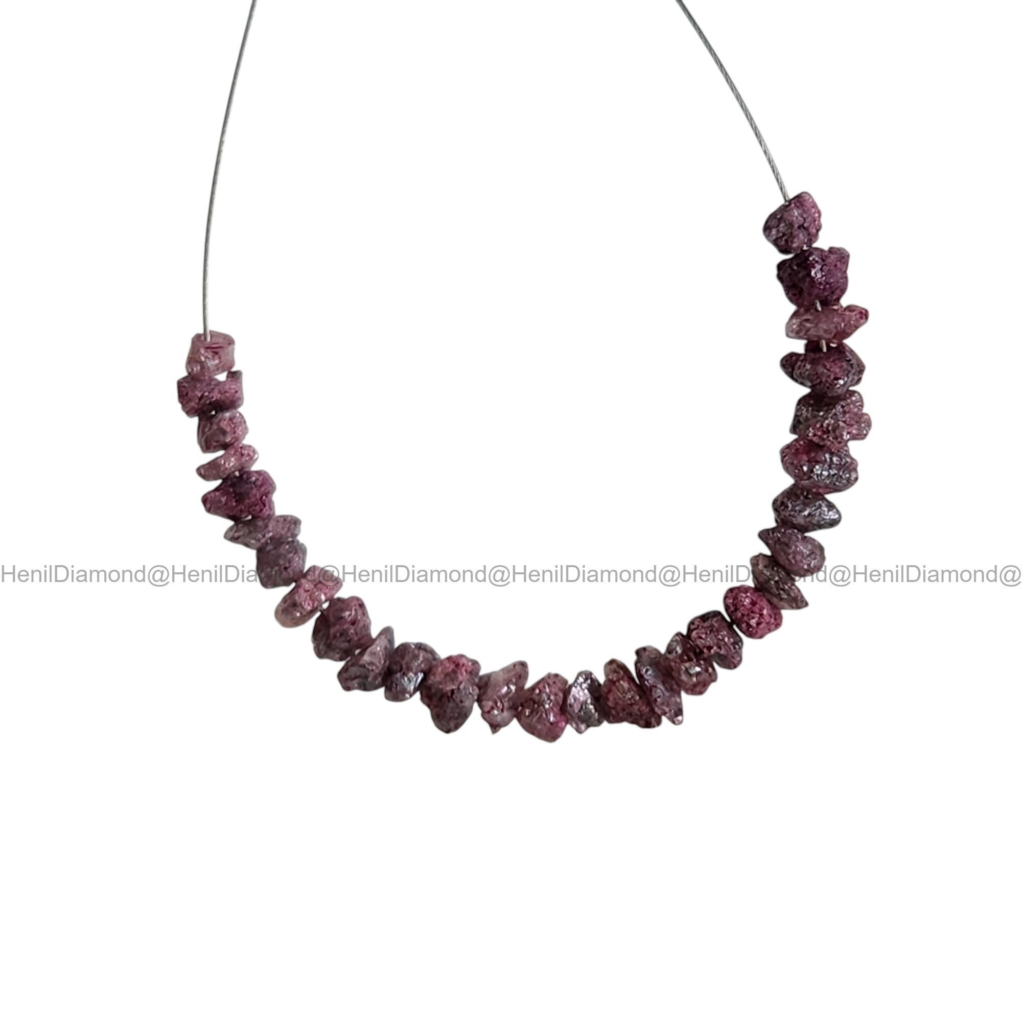 2.05 Ct Lot 1.50-2.50 MM Natural Pink Raw Rough Loose Diamond Beads with Drilled Hole