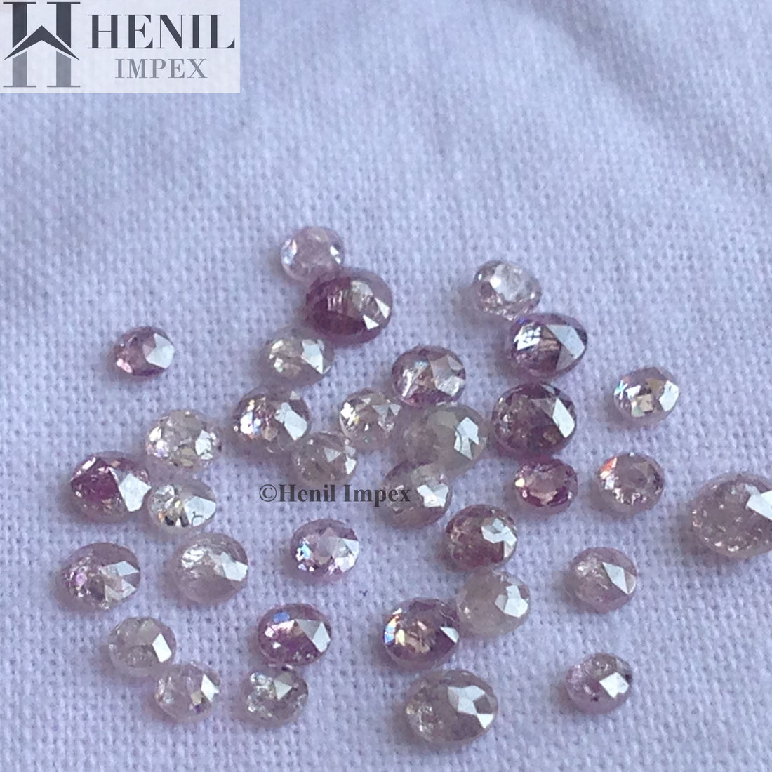 1.00 Ct Lot Natural Pink Rose Cut Round Loose Diamonds 2.0-3.0 MM for Fine Jewelry Making