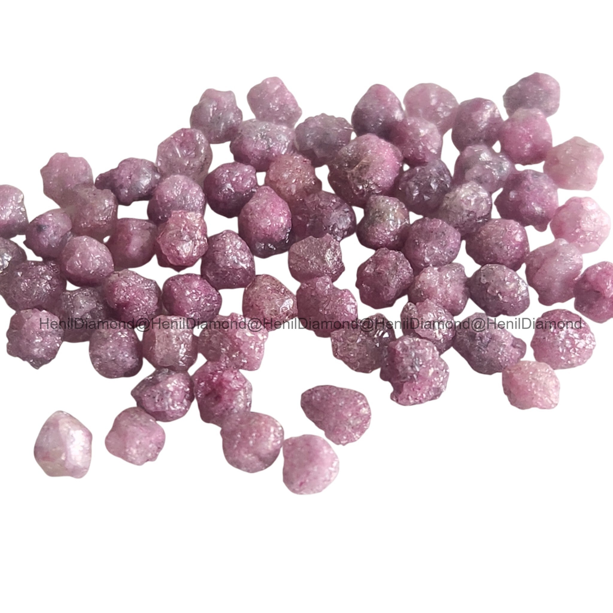 Pink Diamonds, 5.00 ct 2.0-3.0 mm Natural Pink Loose Raw Rough Diamond for Jewelry