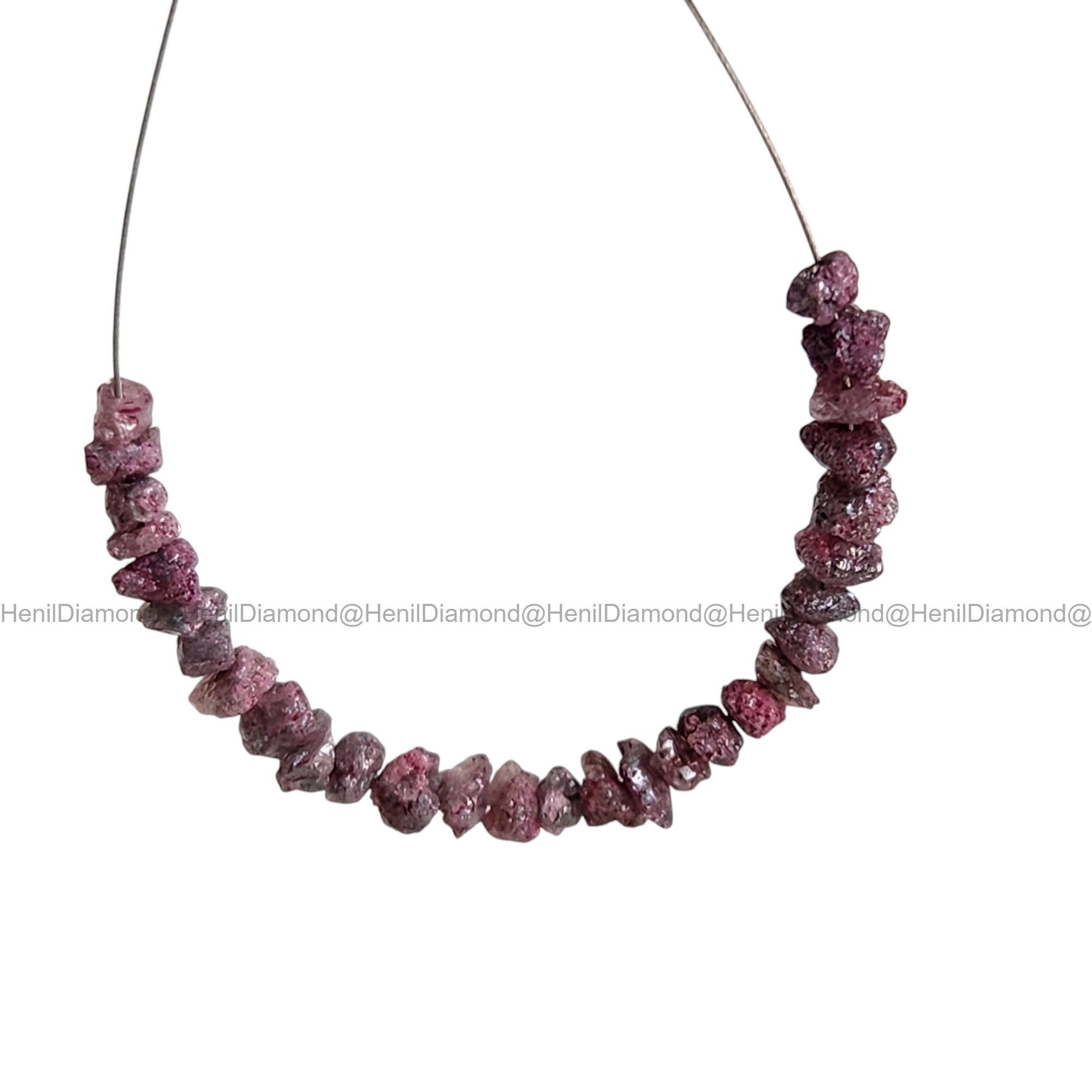 2.05 Ct Lot 1.50-2.50 MM Natural Pink Raw Rough Loose Diamond Beads with Drilled Hole