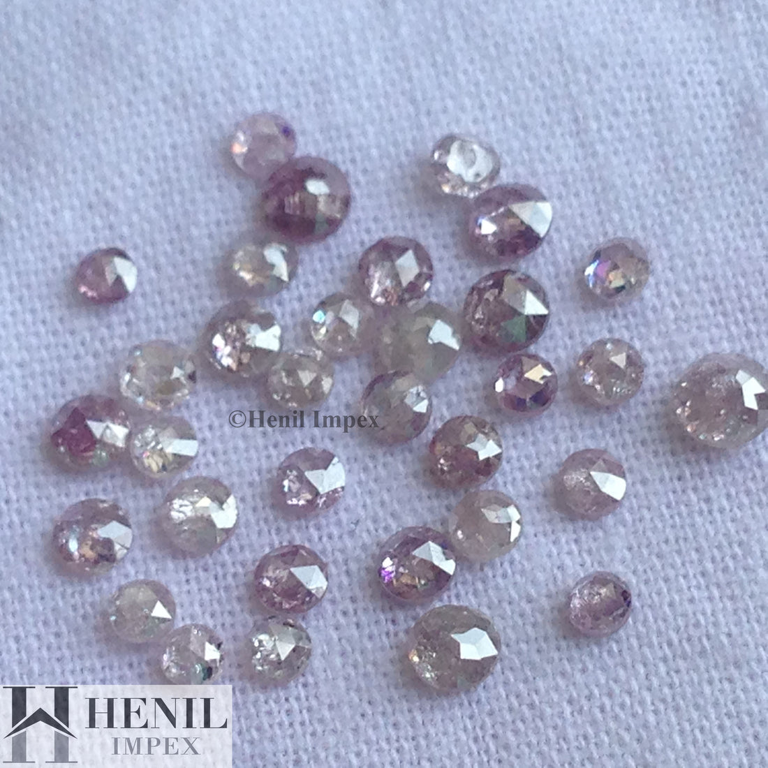 1.00 Ct Lot Natural Pink Rose Cut Round Loose Diamonds 2.0-3.0 MM for Fine Jewelry Making
