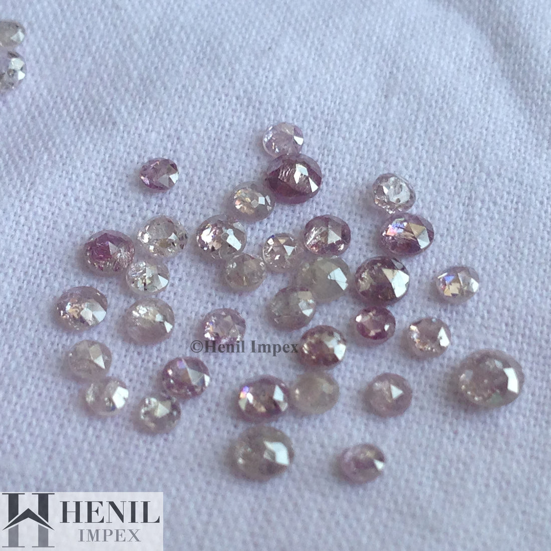 1.00 Ct Lot Natural Pink Rose Cut Round Loose Diamonds 2.0-3.0 MM for Fine Jewelry Making