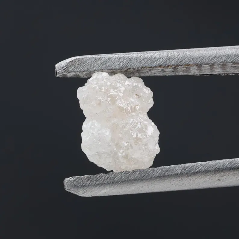 1.09 Ct Natural White Color Raw Rough Loose Diamond, Snow White for Engagement Ring