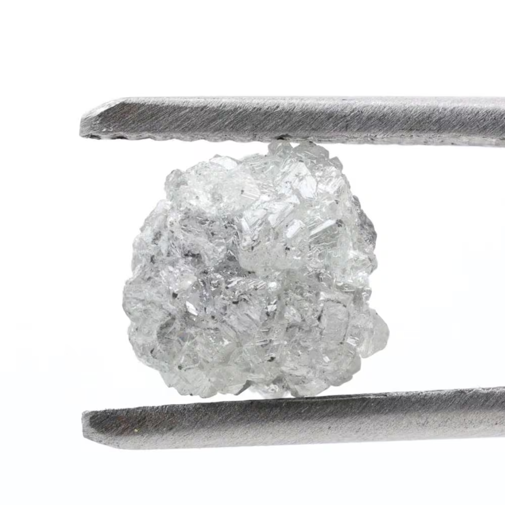 2.62 Ct Natural Gray Color Raw Rough Loose Diamond, Snow White for Engagement Ring