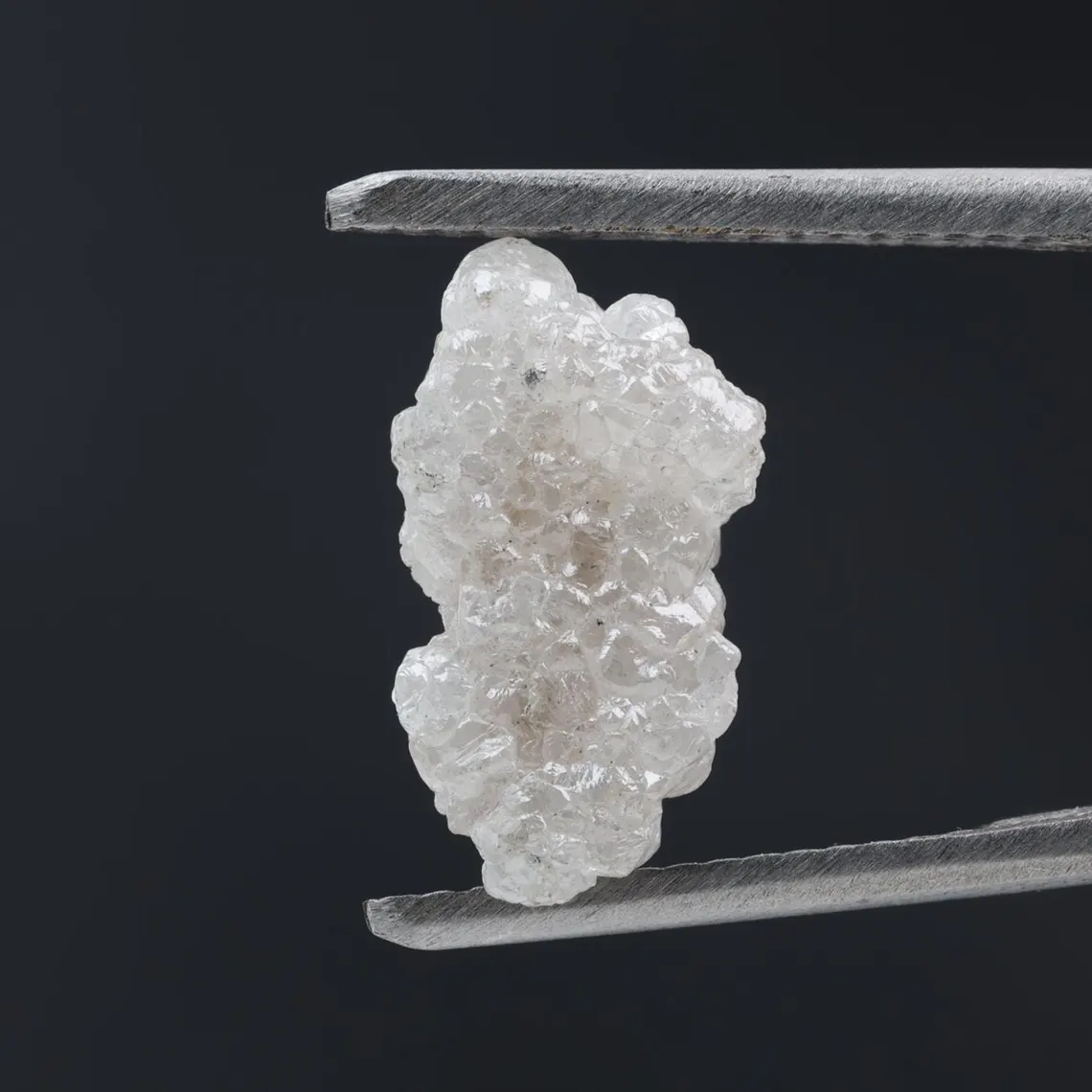 4.08 Ct Natural White Color Raw Rough Loose Diamond, Snow White for Engagement Ring