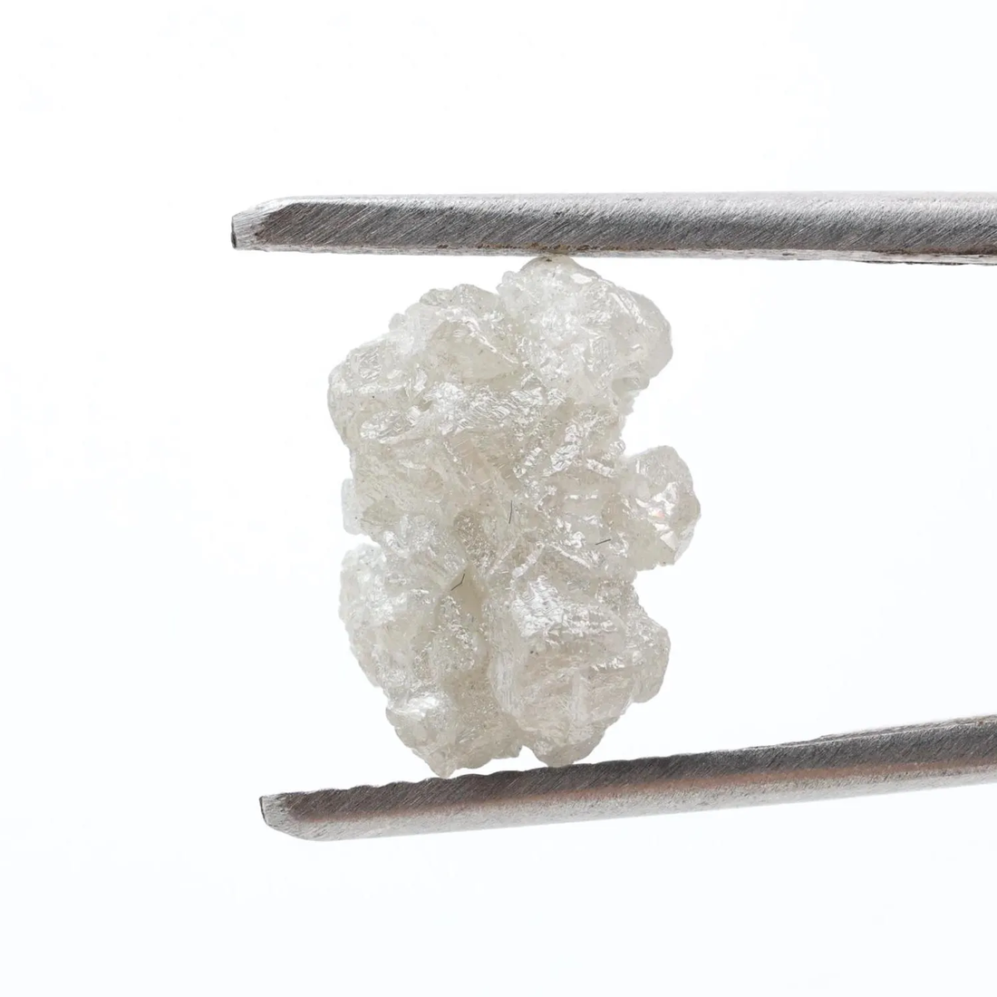 4.54 Ct Natural White Color Raw Rough Loose Diamond, Snow White for Jewelry Making