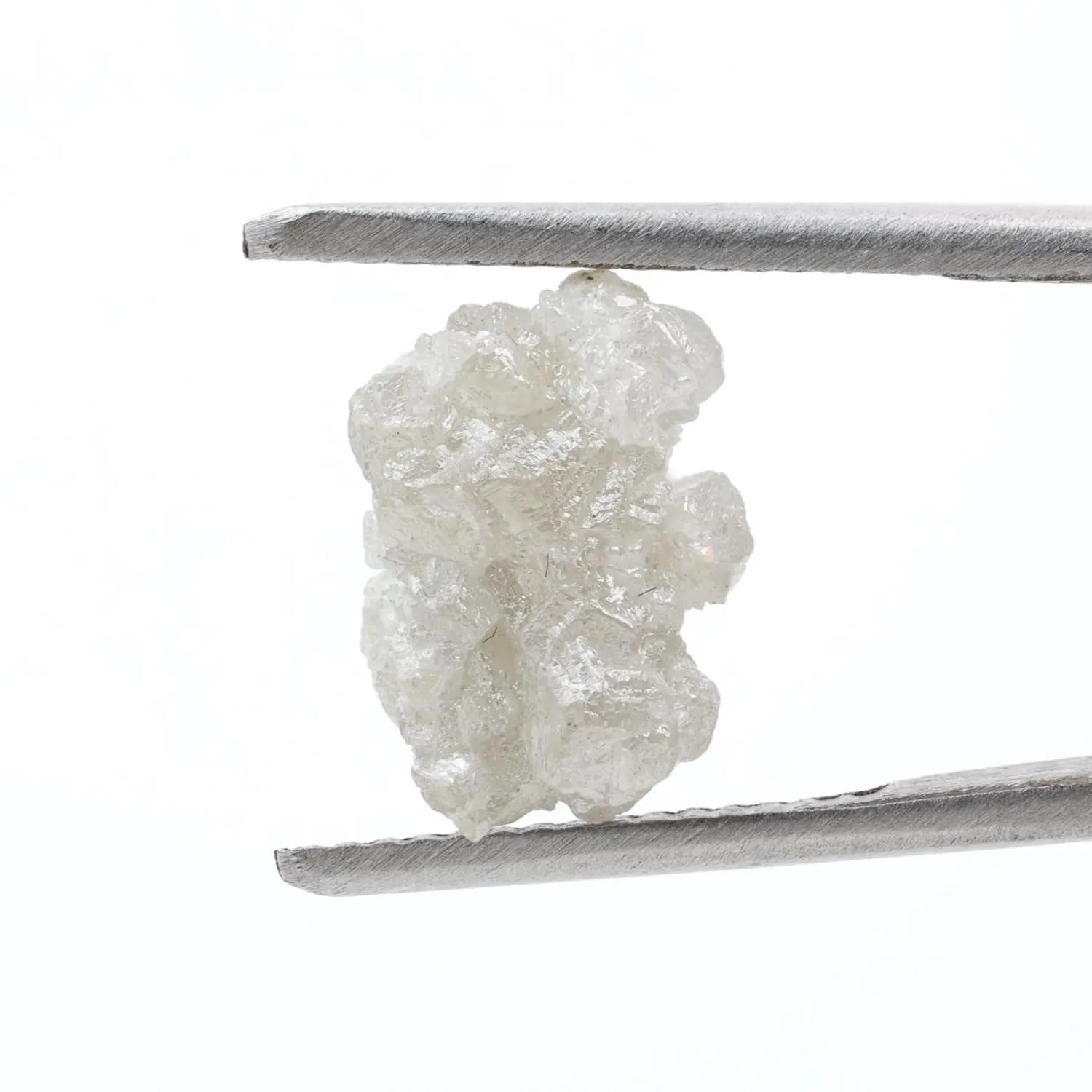 4.54 Ct Natural White Color Raw Rough Loose Diamond, Snow White for Jewelry Making