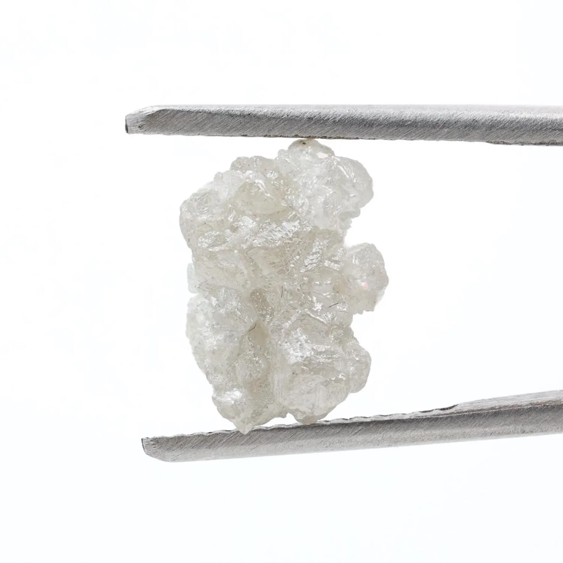 4.54 Ct Natural White Color Raw Rough Loose Diamond, Snow White for Jewelry Making