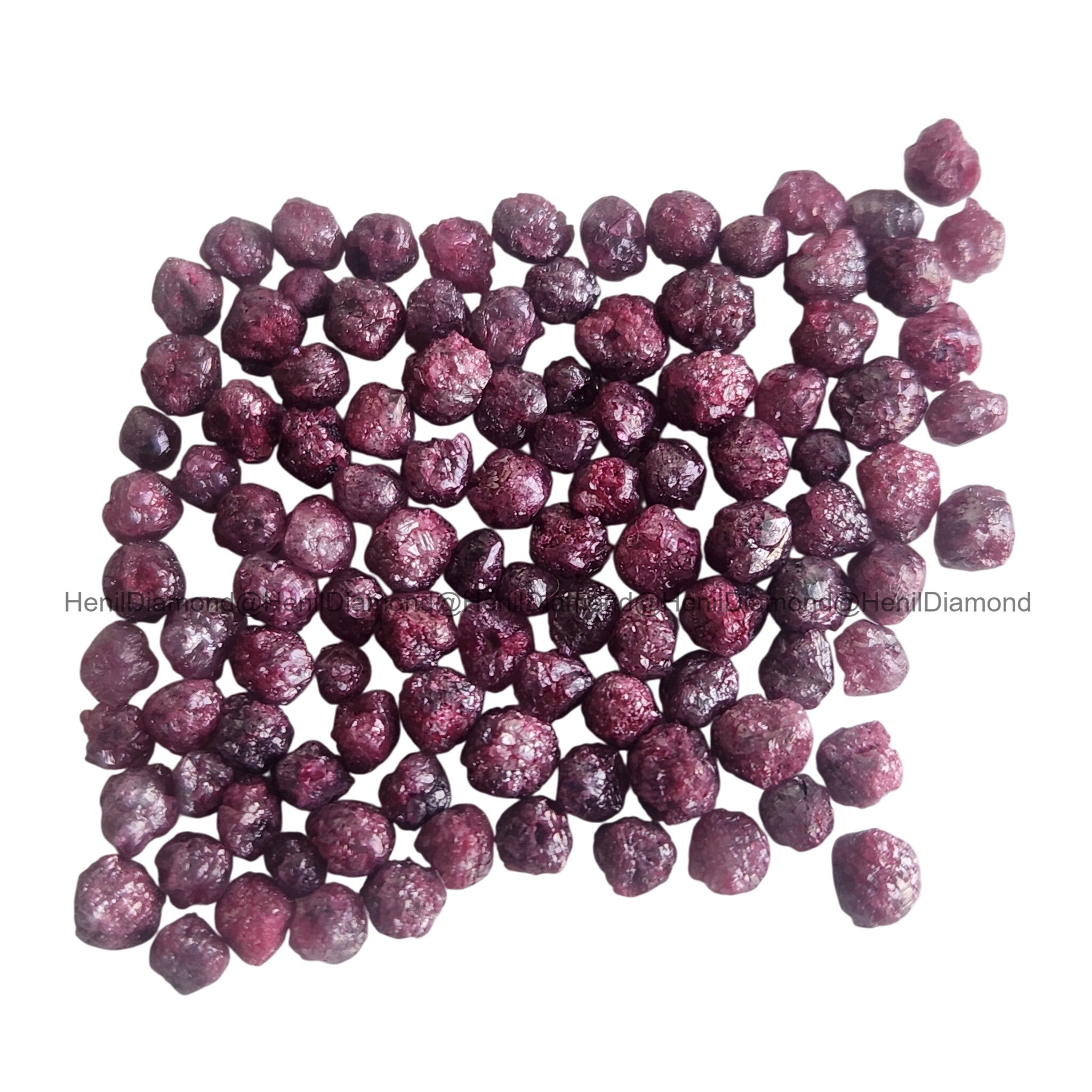 Rose Pink Diamonds, 5.00 ct 2.0-3.0 mm Natural Pink Loose Raw Rough Diamond for Jewelry