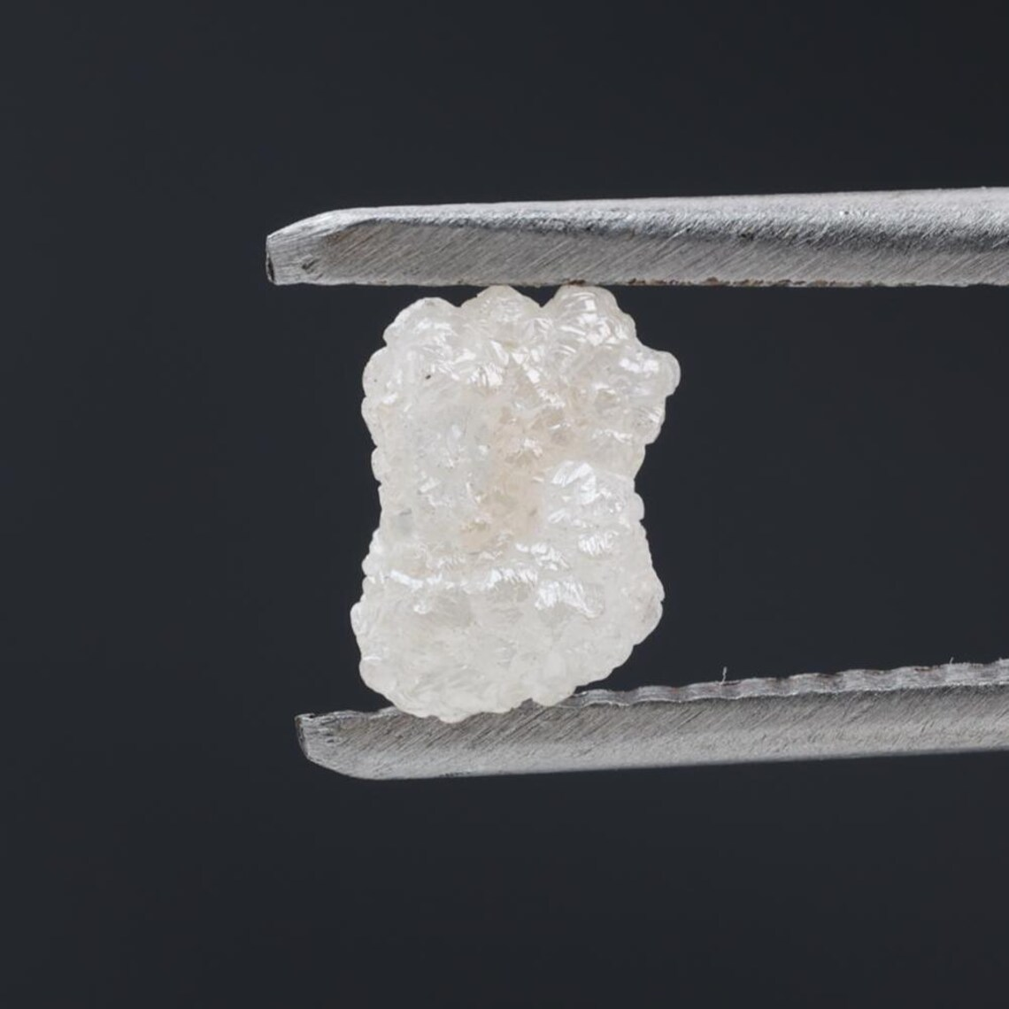 1.09 Ct Natural White Color Raw Rough Loose Diamond, Snow White for Engagement Ring