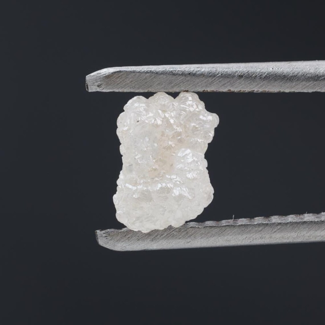 1.09 Ct Natural White Color Raw Rough Loose Diamond, Snow White for Engagement Ring