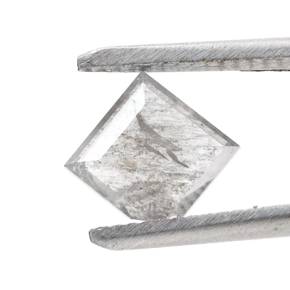1.03 Ct Salt and Pepper Geomteric Diamond, Natural Gray Color Loose Diamonds for Wedding Ring