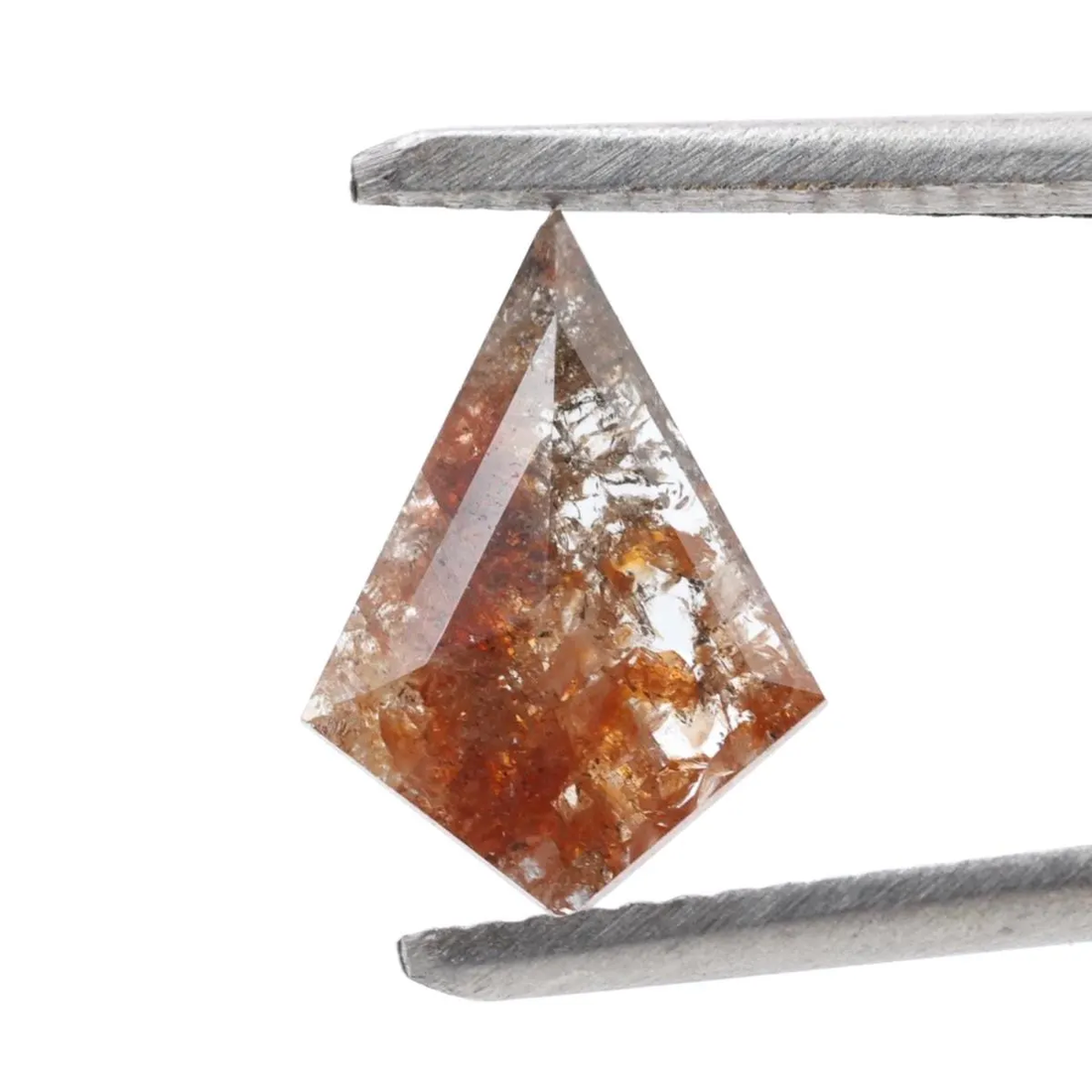 1.11 Ct Salt and Pepper Diamond, Natural Brown Color Kite Cut Loose Diamonds for Engagement Ring