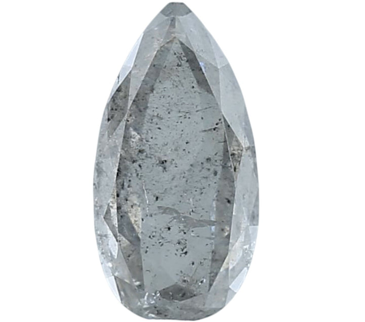 1.45 Ct Salt and Pepper Diamond, Natural Gray Color Pear Cut Loose Diamonds for Engagement Ring