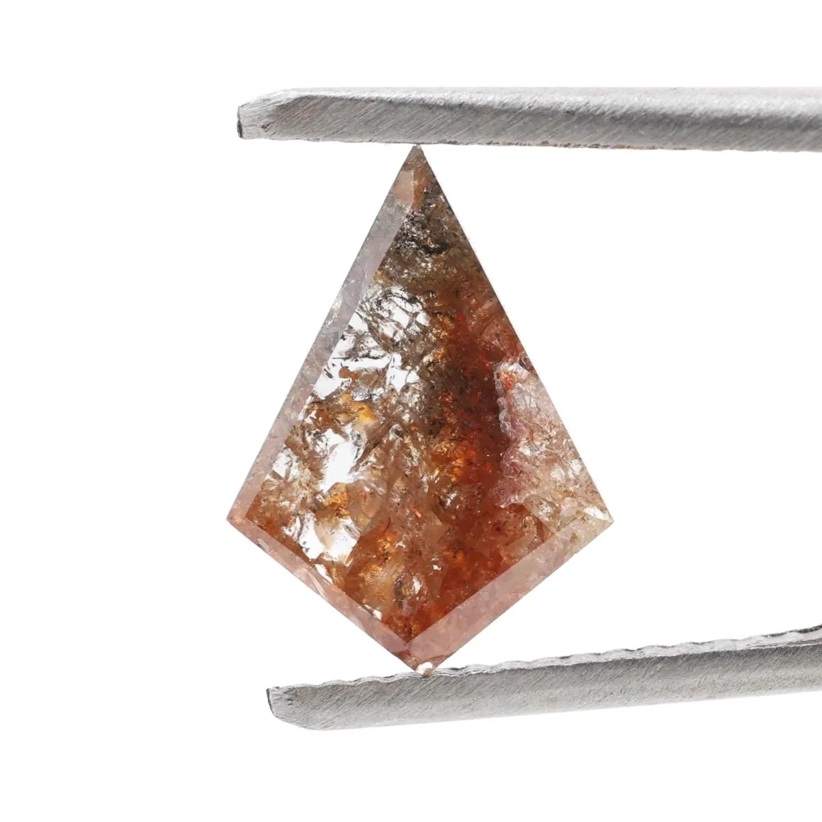 1.11 Ct Salt and Pepper Diamond, Natural Brown Color Kite Cut Loose Diamonds for Engagement Ring