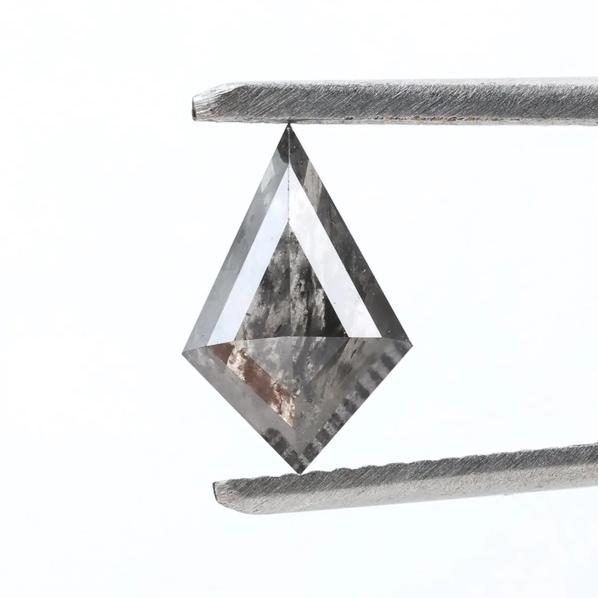 1.36 Cts Salt and Pepper Diamond, Natural Gray Kite Loose Diamonds for Engagement Ring