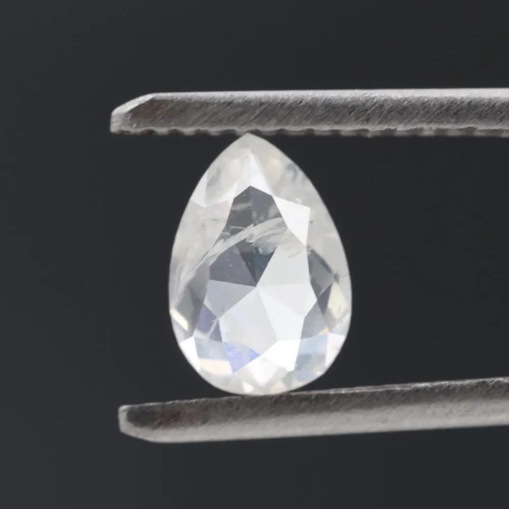 1.33 Ct Salt and Pepper Diamond, Natural Gray Color Pear Cut Loose Diamonds for Engagement Ring