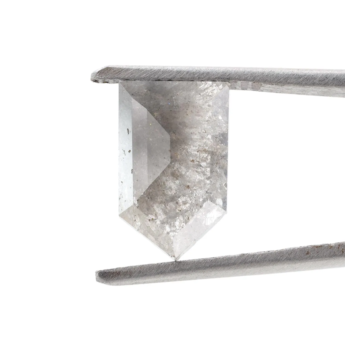 3.04 Ct Salt and Pepper Geomteric Diamond, Natural Gray Color Loose Diamonds for Wedding Ring