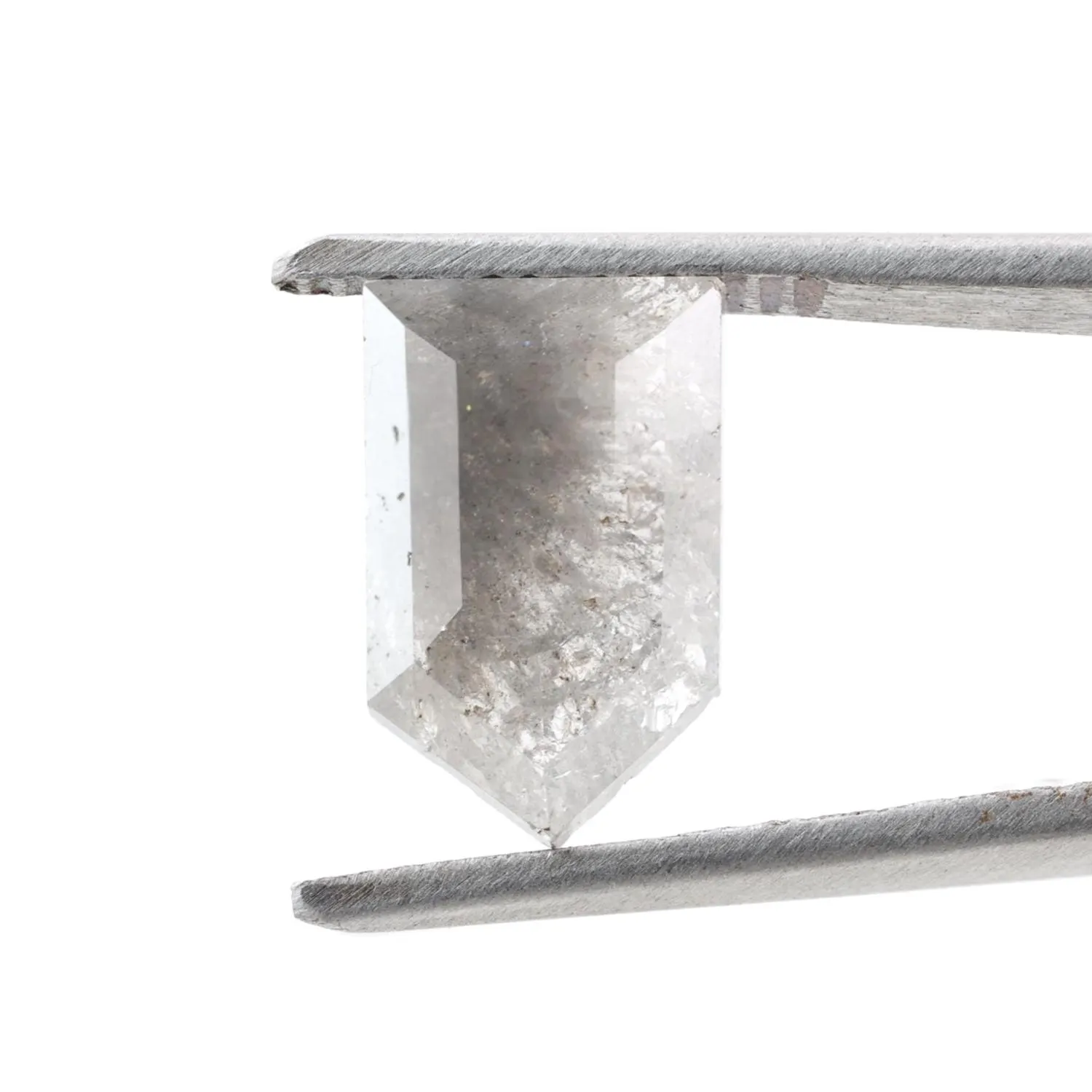 3.04 Ct Salt and Pepper Geomteric Diamond, Natural Gray Color Loose Diamonds for Wedding Ring
