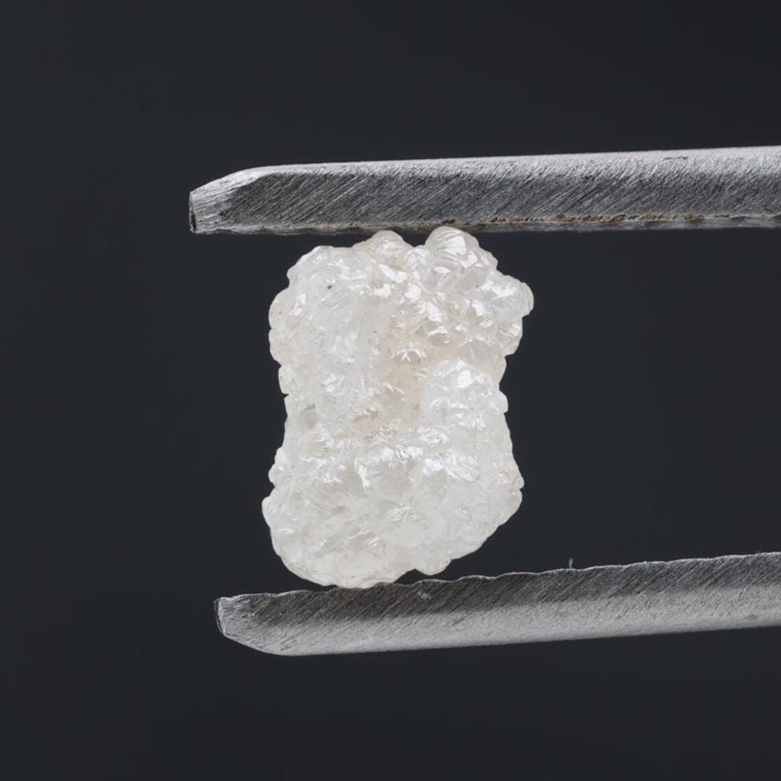 1.09 Ct Natural White Color Raw Rough Loose Diamond, Snow White for Engagement Ring