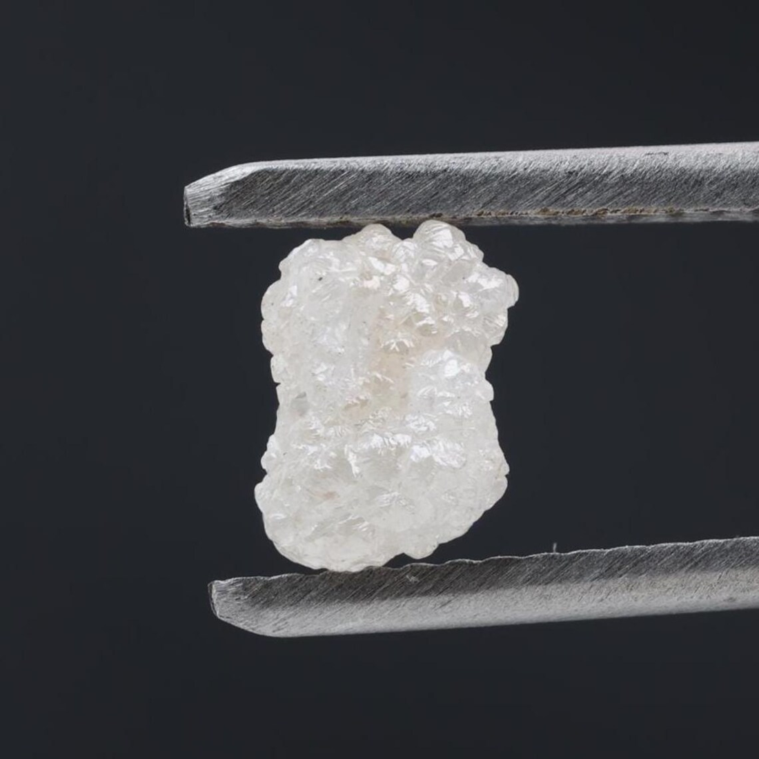 1.09 Ct Natural White Color Raw Rough Loose Diamond, Snow White for Engagement Ring