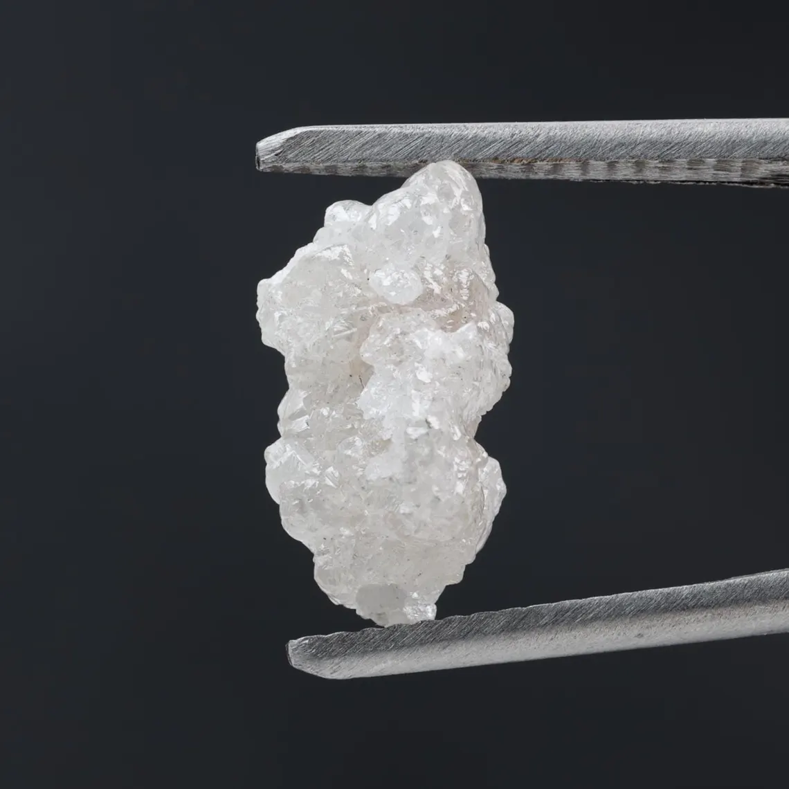4.08 Ct Natural White Color Raw Rough Loose Diamond, Snow White for Engagement Ring