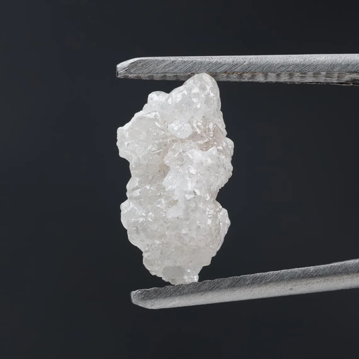 4.08 Ct Natural White Color Raw Rough Loose Diamond, Snow White for Engagement Ring