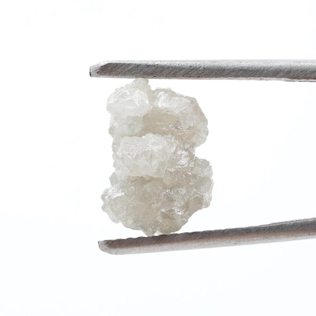 4.54 Ct Natural White Color Raw Rough Loose Diamond, Snow White for Jewelry Making