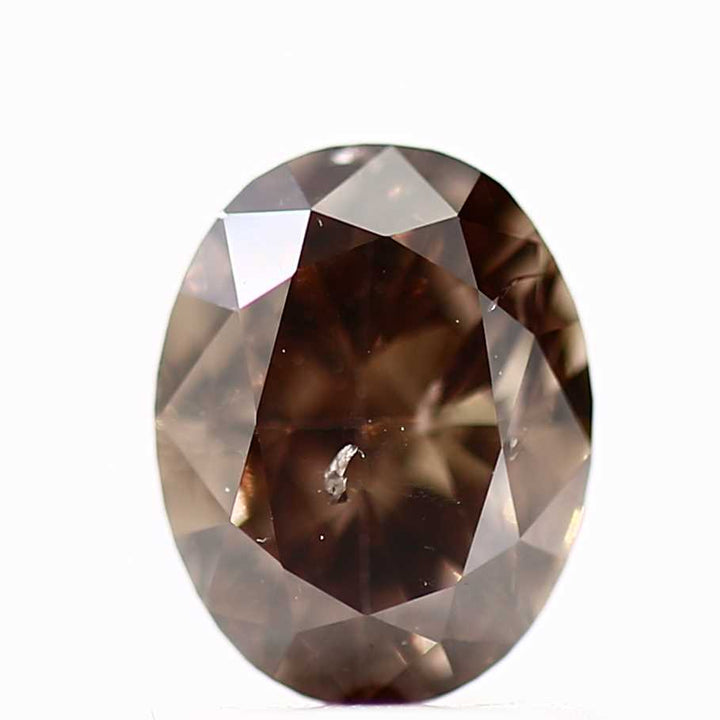 Brown Diamond, 1.00 Ct Fancy Brown Color Oval Cut Loose Diamond for Jewelry