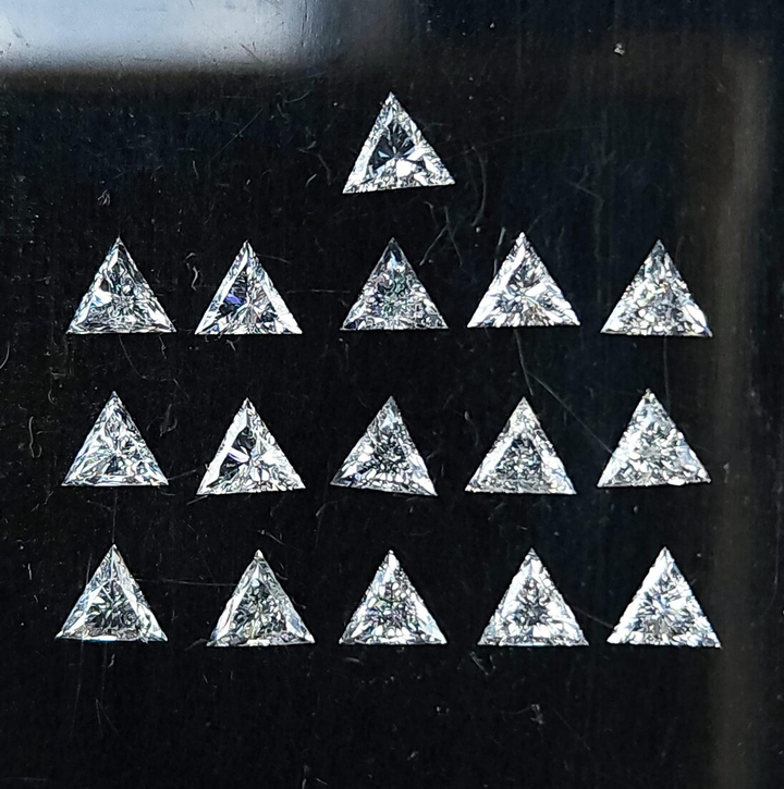 3.50 MM White Diamond F-G Color VS-SI Clarity Triangle Diamond, Natural Loose Diamond for Ring Jewelry