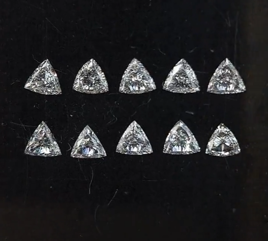 3.50 MM White Diamond F-G Color VS-SI Clarity Trillion Diamond, Natural Loose Diamond for Ring Jewelry