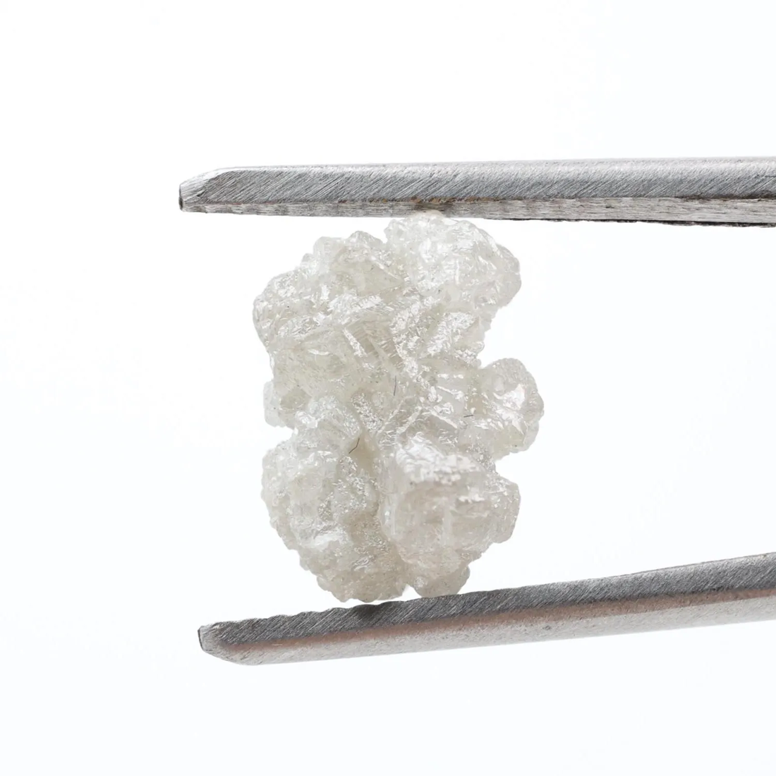 4.54 Ct Natural White Color Raw Rough Loose Diamond, Snow White for Jewelry Making