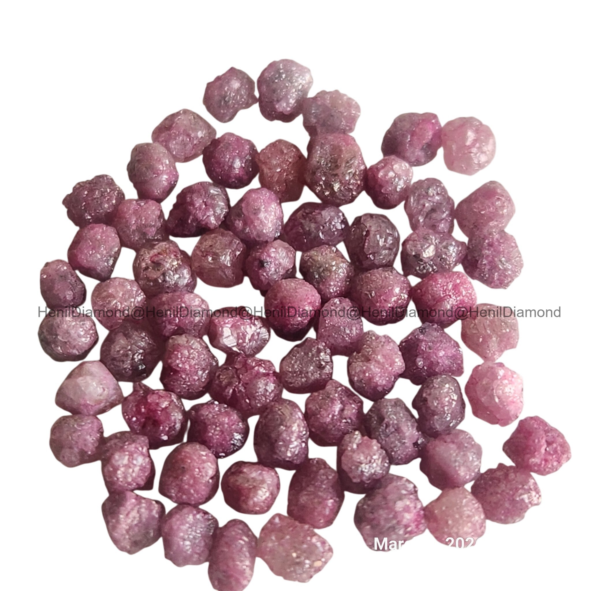 Pink Diamonds, 5.00 ct 2.0-3.0 mm Natural Pink Loose Raw Rough Diamond for Jewelry