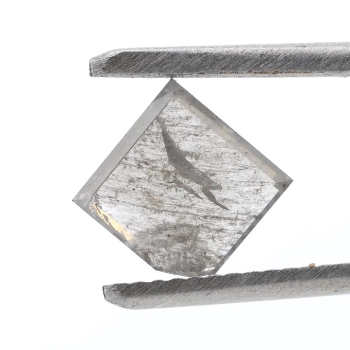 1.03 Ct Salt and Pepper Geomteric Diamond, Natural Gray Color Loose Diamonds for Wedding Ring