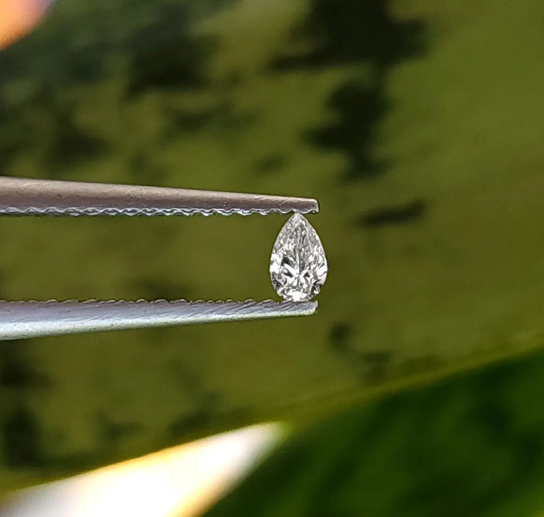 3.00 x 2.00 MM White Diamond F-G Color VS-SI Clarity Pear Diamond, Natural Loose Diamond for Jewelry